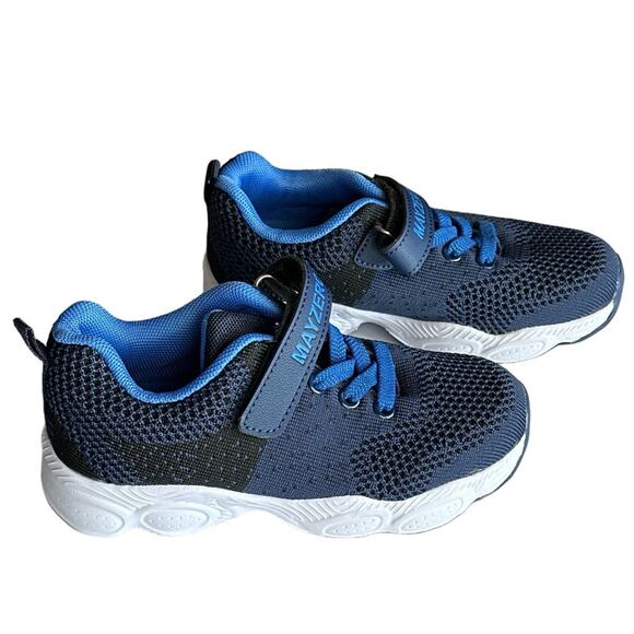 New Boy's Mayzero Blue Light Weight Running Sneaker Shoes size‎ 30 - Picture 2 of 6